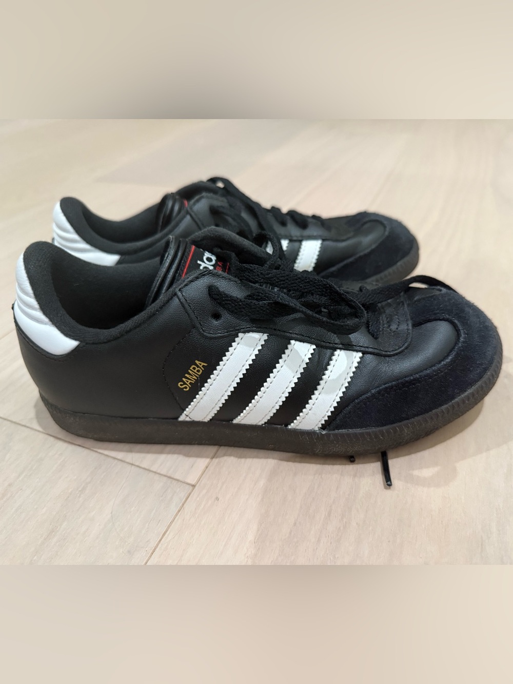 adidas Samba Classic Sneakers Black/White Youth Size 4 (EU 36)
